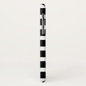 パーソナライズされたハートと黒のストライプ Case-Mate iPhoneケース (裏面/左)