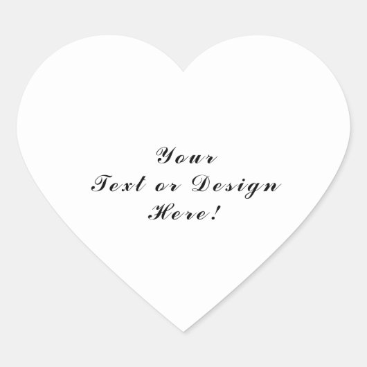 パーソナライズされたハートステッカーのテキストまたはデザインの追加 ハートシール (正面)