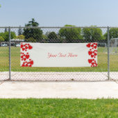 パーソナライズされたハートバナー 横断幕 (インサイチュ)