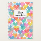 パーソナライズされたハートプランナー プランナー手帳 (正面)