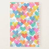 パーソナライズされたハートプランナー プランナー手帳 (裏面)