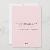 パーソナライズされたハート写真婚約 シーズンカード (裏面)