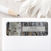 パーソナライズされたハート素朴の国名 ラベル (インサイチュ)