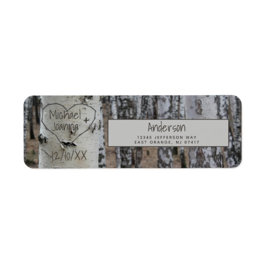 パーソナライズされたハート素朴の国名 ラベル (正面)