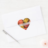 パーソナライズされたハート結婚式用シールテンプレート ハートシール (封筒)