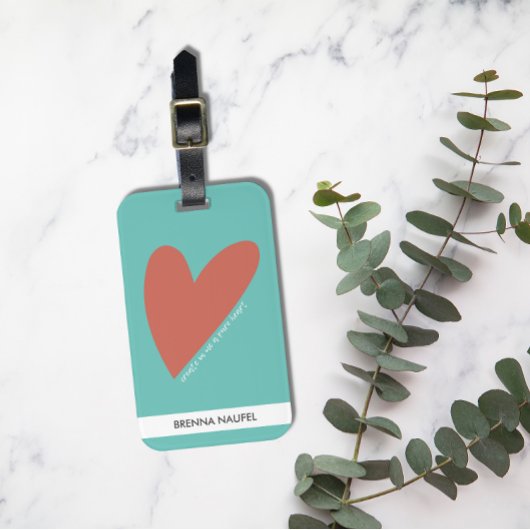 パーソナライズされたハート聖書聖句キリスト教信仰ラグ ラゲッジタグ