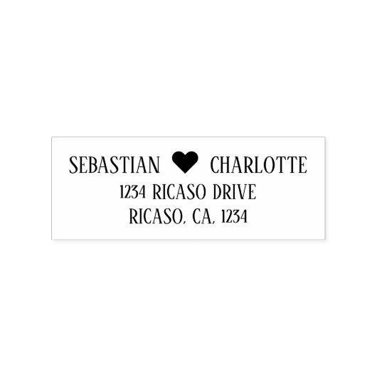 パーソナライズされたハート詳細 ラバースタンプ (インプリント)