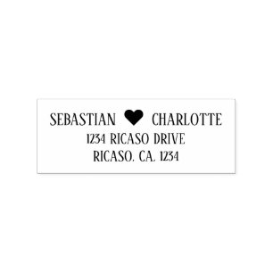 パーソナライズされたハート詳細 ラバースタンプ