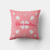 パーソナライズされたハート クッション (裏面)