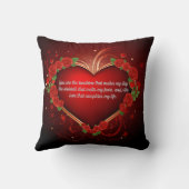 パーソナライズされたハート クッション (裏面)