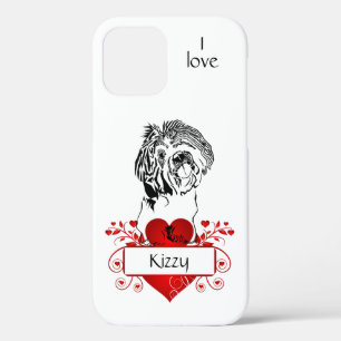 パーソナライズされたハート/シーズー（犬）Tzu Apple iPhoneケース iPhone 12ケース