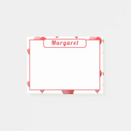 パーソナライズされたハート ポストイット