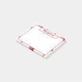 パーソナライズされたハート ポストイット (アングル)