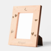 パーソナライズされたハート レーザー彫刻フレーム (左)