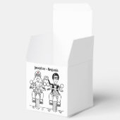 パーソナライズされたバイクもしくは自転車に乗る人バイク結婚式の引き出物ボックス フェイバーボックス (オープン)