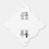 パーソナライズされたバイクもしくは自転車に乗る人バイク結婚式の引き出物ボックス フェイバーボックス (折り畳みなし)