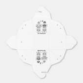 パーソナライズされたバイクもしくは自転車に乗る人バイク結婚式の引き出物ボックス フェイバーボックス (折り畳みなし)