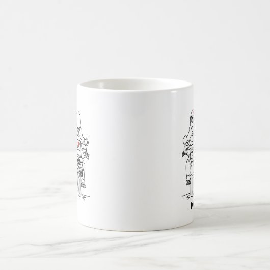 パーソナライズされたバイクもしくは自転車に乗る人対の結婚ギフトセラミックマグカップ コーヒーマグカップ (中央)