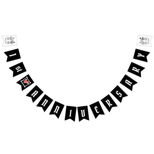 パーソナライズされたバイクもしくは自転車に乗る人結婚カップル バンティングフラッグ (全)