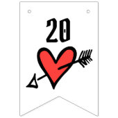 パーソナライズされたバイクもしくは自転車に乗る人結婚カップル バンティングフラッグ (第2の旗)