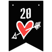 パーソナライズされたバイクもしくは自転車に乗る人結婚カップル バンティングフラッグ (第2の旗)