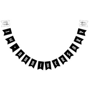 パーソナライズされたバイクもしくは自転車に乗る人結婚カップル バンティングフラッグ