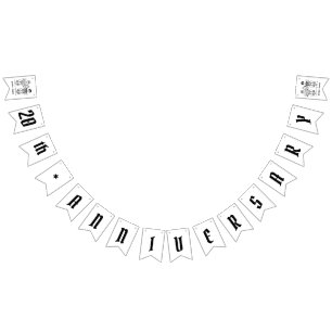 パーソナライズされたバイクもしくは自転車に乗る人結婚カップル バンティングフラッグ