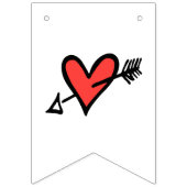 パーソナライズされたバイクもしくは自転車に乗る人結婚夫婦 バンティングフラッグ (第2の旗)