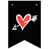 パーソナライズされたバイクもしくは自転車に乗る人結婚夫婦 バンティングフラッグ (第2の旗)