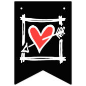 パーソナライズされたバイクもしくは自転車に乗る人結婚夫婦 バンティングフラッグ (第2の旗)