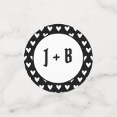 パーソナライズされたバイクもしくは自転車に乗る人自動二結婚輪車台 コンフェッティ (スモール正面)