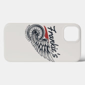 パーソナライズされたバイク飛んでいるタイヤバイクもしくは自転車に乗る人店 Case-Mate iPhoneケース (裏面 (横))