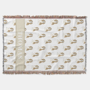 パーソナライズされたバセットハウンド スローブランケット