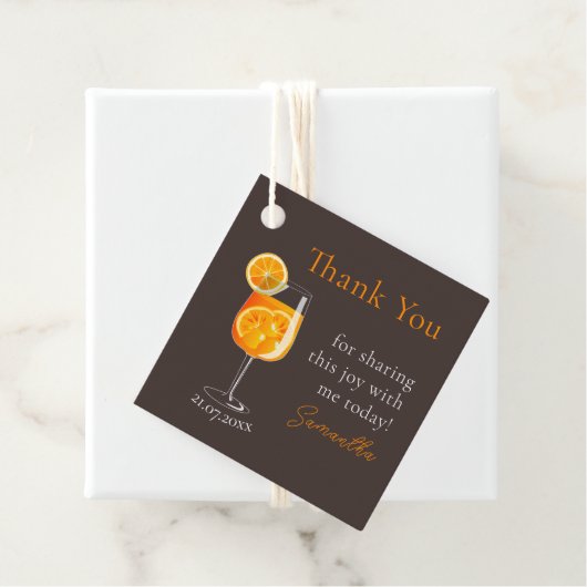 パーソナライズされたバチェロレッテパーティーのお礼 フェイバータグ (インサイチュ)