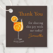 パーソナライズされたバチェロレッテパーティーのお礼 フェイバータグ (正面)