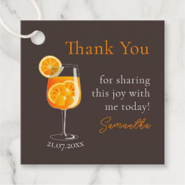 パーソナライズされたバチェロレッテパーティーの感謝メッセージ フェイバータグ