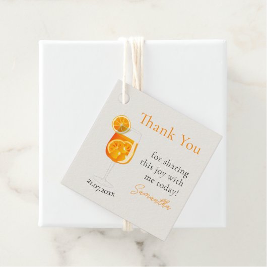 パーソナライズされたバチェロレッテパーティーの感謝メッセージ フェイバータグ (インサイチュ)