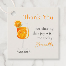 パーソナライズされたバチェロレッテパーティーの感謝メッセージ フェイバータグ