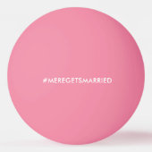 パーソナライズされたバチェロレッテピンポンボール 卓球ボール (裏面)