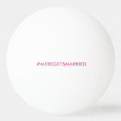 パーソナライズされたバチェロレッテピンポンボール 卓球ボール (裏面)