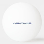 パーソナライズされたバチェロレッテピンポンボール 卓球ボール (裏面)