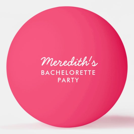 パーソナライズされたバチェロレッテピンポンボール 卓球ボール (正面)