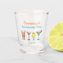 パーソナライズされたバチェロレッテ名の日付 ショットグラス