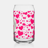 パーソナライズされたバチェロレッテ花嫁の写真名 ガラス缶 (左)