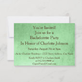 パーソナライズされたバチェロレッテ誕生日パーティーの招待 招待状 (裏面)