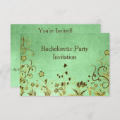 パーソナライズされたバチェロレッテ誕生日パーティーの招待 招待状 (正面/裏面)