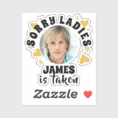 パーソナライズされたバチェロレッテ顔写真 シール (シート)