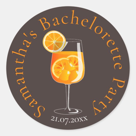 パーソナライズされたバチェロレッテ ラウンドシール (正面)