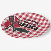 パーソナライズされたバックヤードBBQピクニックディスポーザブルプレート ペーパープレート (アングル)