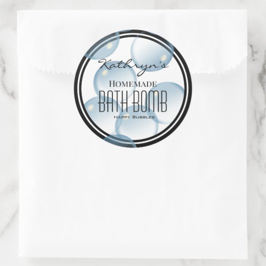 パーソナライズされたバブル自家製ギフト ラウンドシール (バッグ)